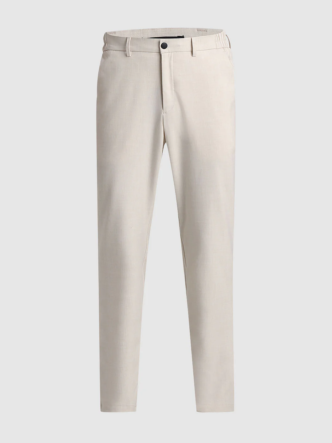 Beige Mid Rise Casual Pants - Image 7