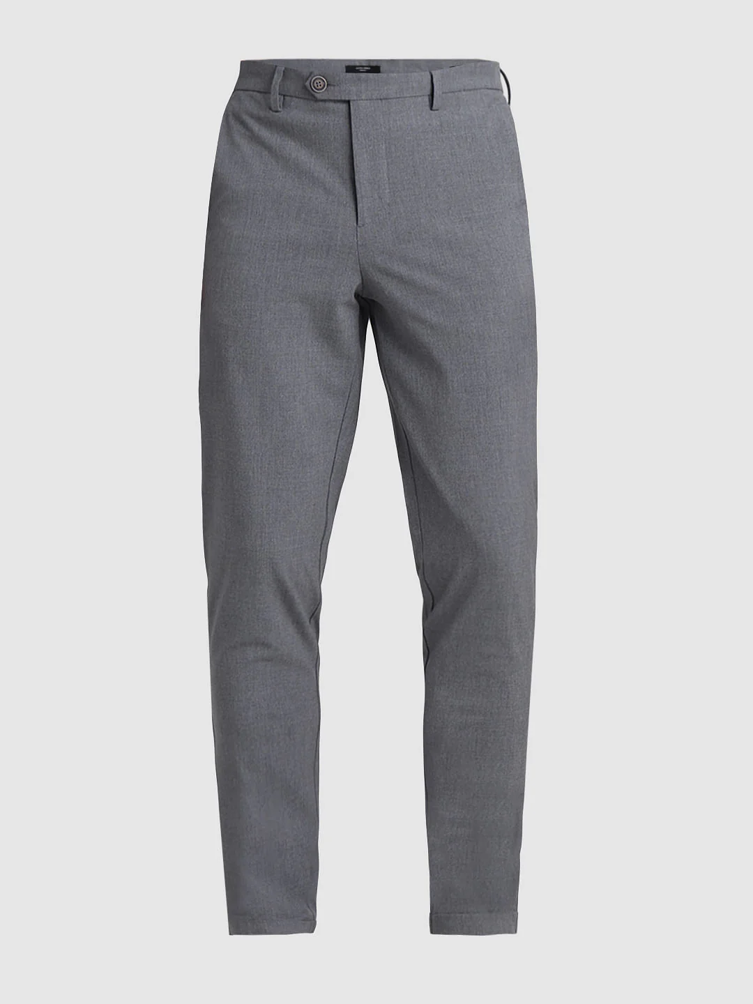 Grey Mid Rise Slim Fit Pants - Image 6