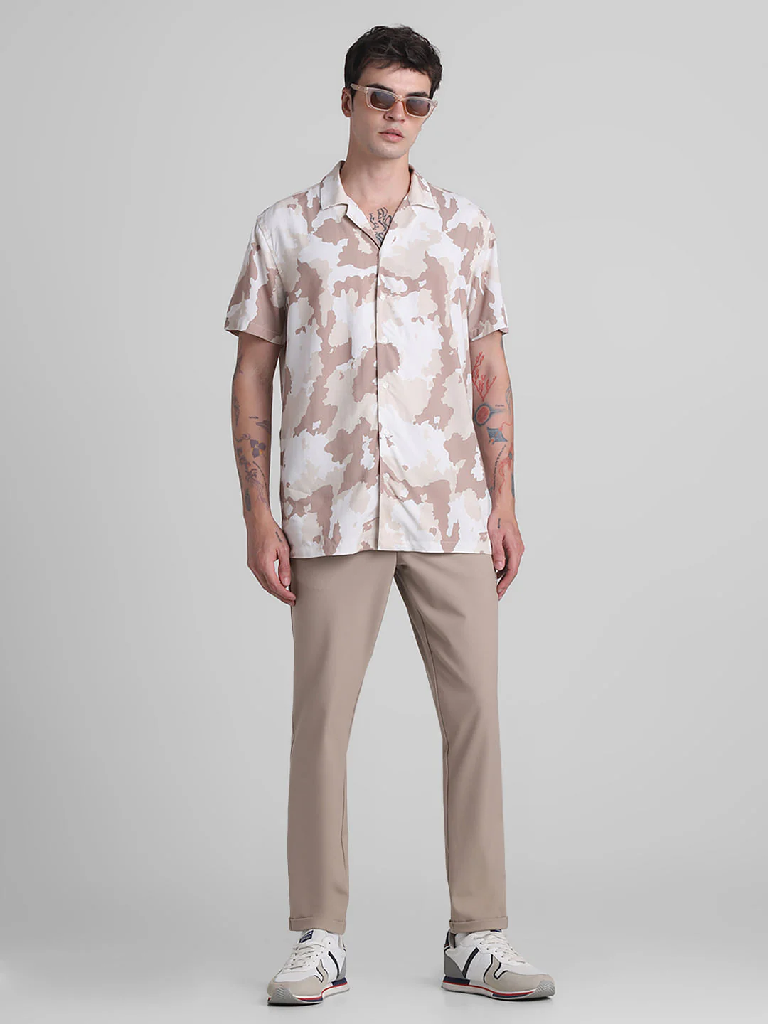 Brown Mid Rise Slim Fit Pants - Image 6