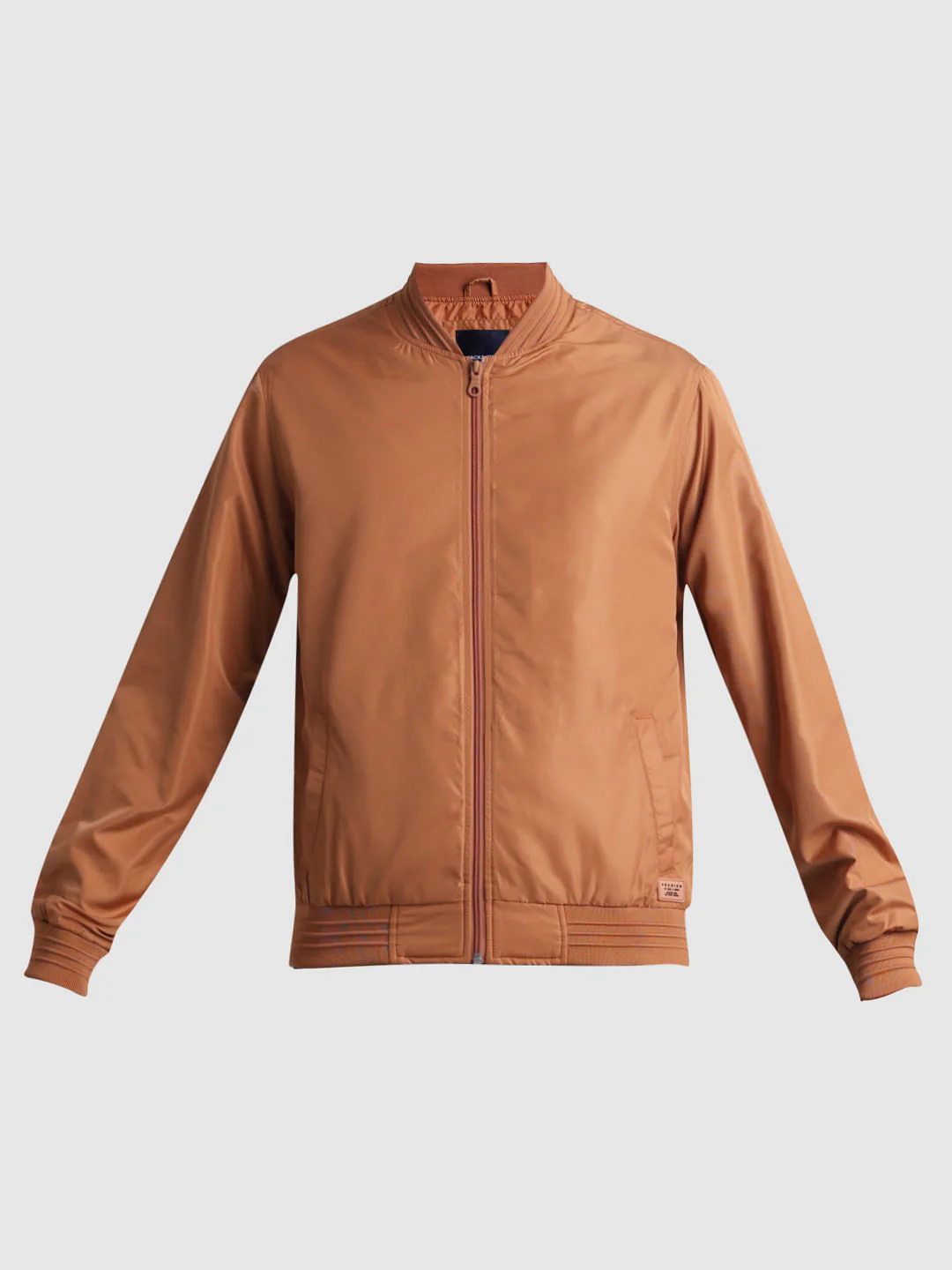 Brown Regular Fit Bomber Jacket - Image 7