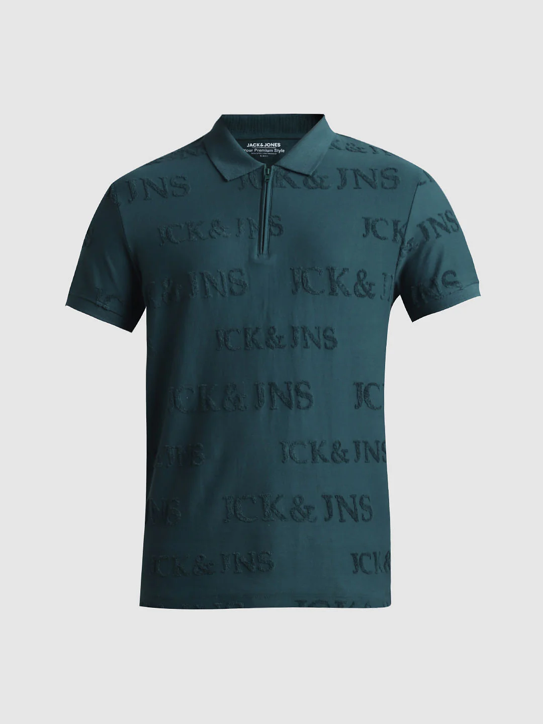 Green Logo Print Polo T-shirt - Image 7