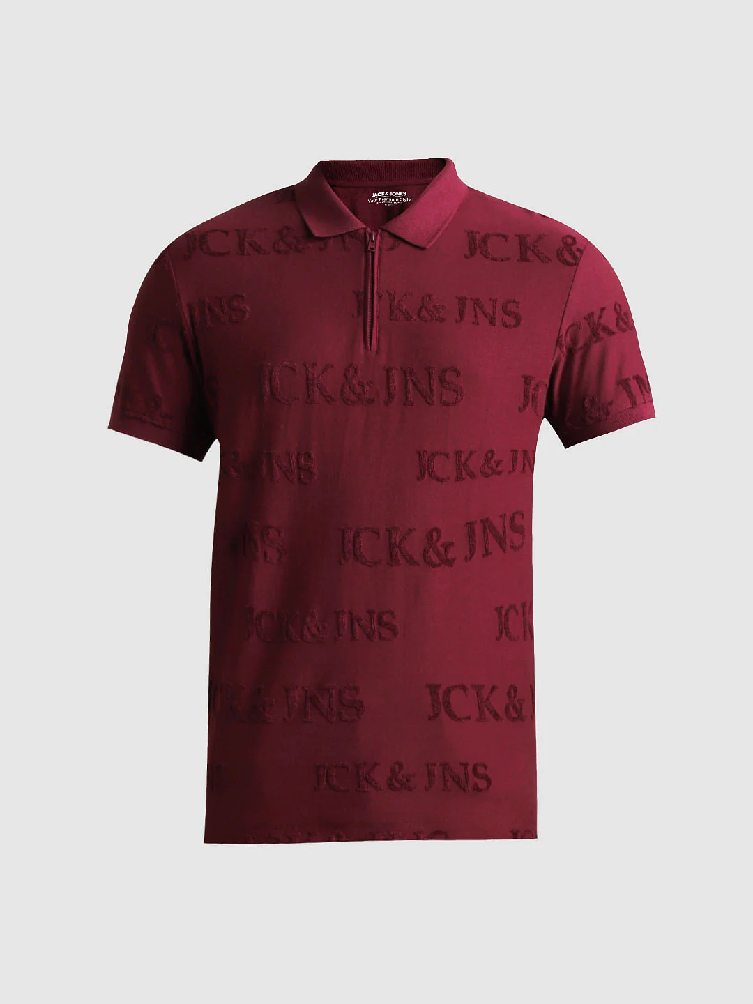 Red Logo Print Polo T-shirt - Image 7