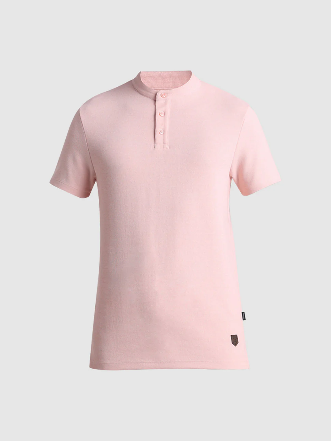 Pink Henley Knitted T-shirt - Image 7