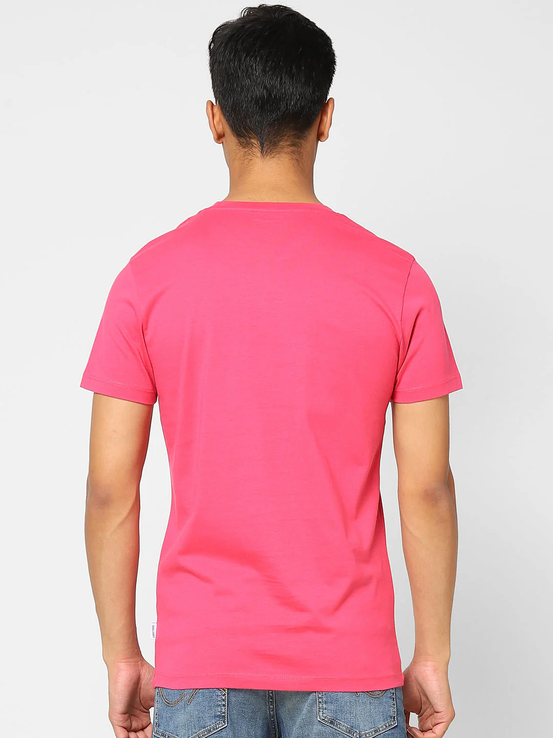 Pink Logo Print Crew Neck T-shirt - Image 4