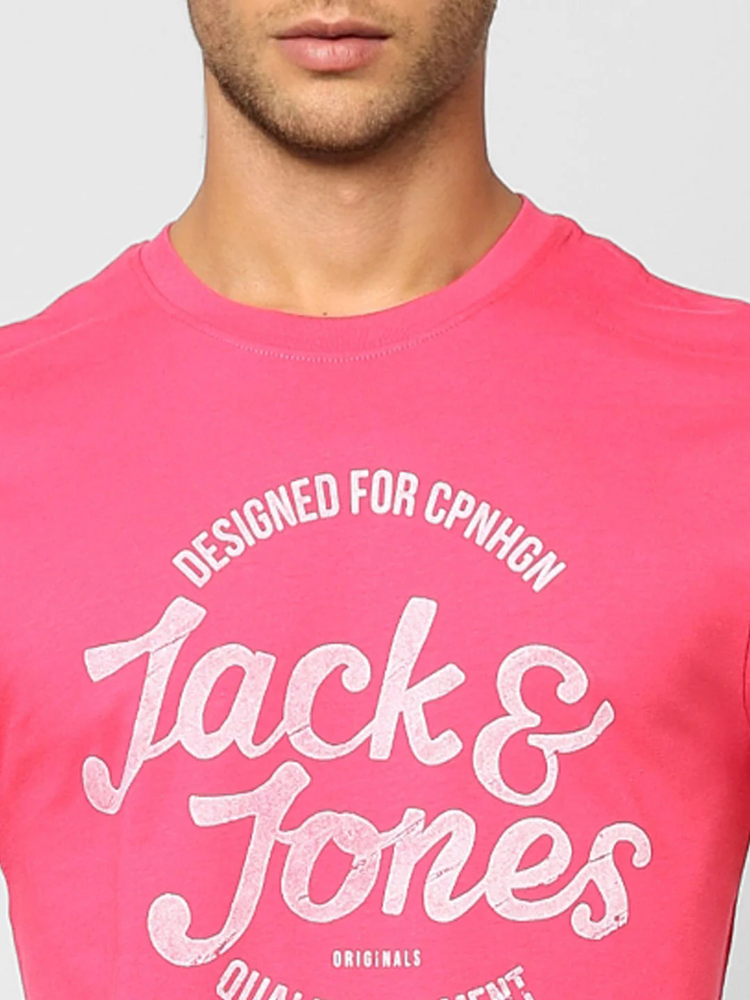 Pink Logo Print Crew Neck T-shirt - Image 5