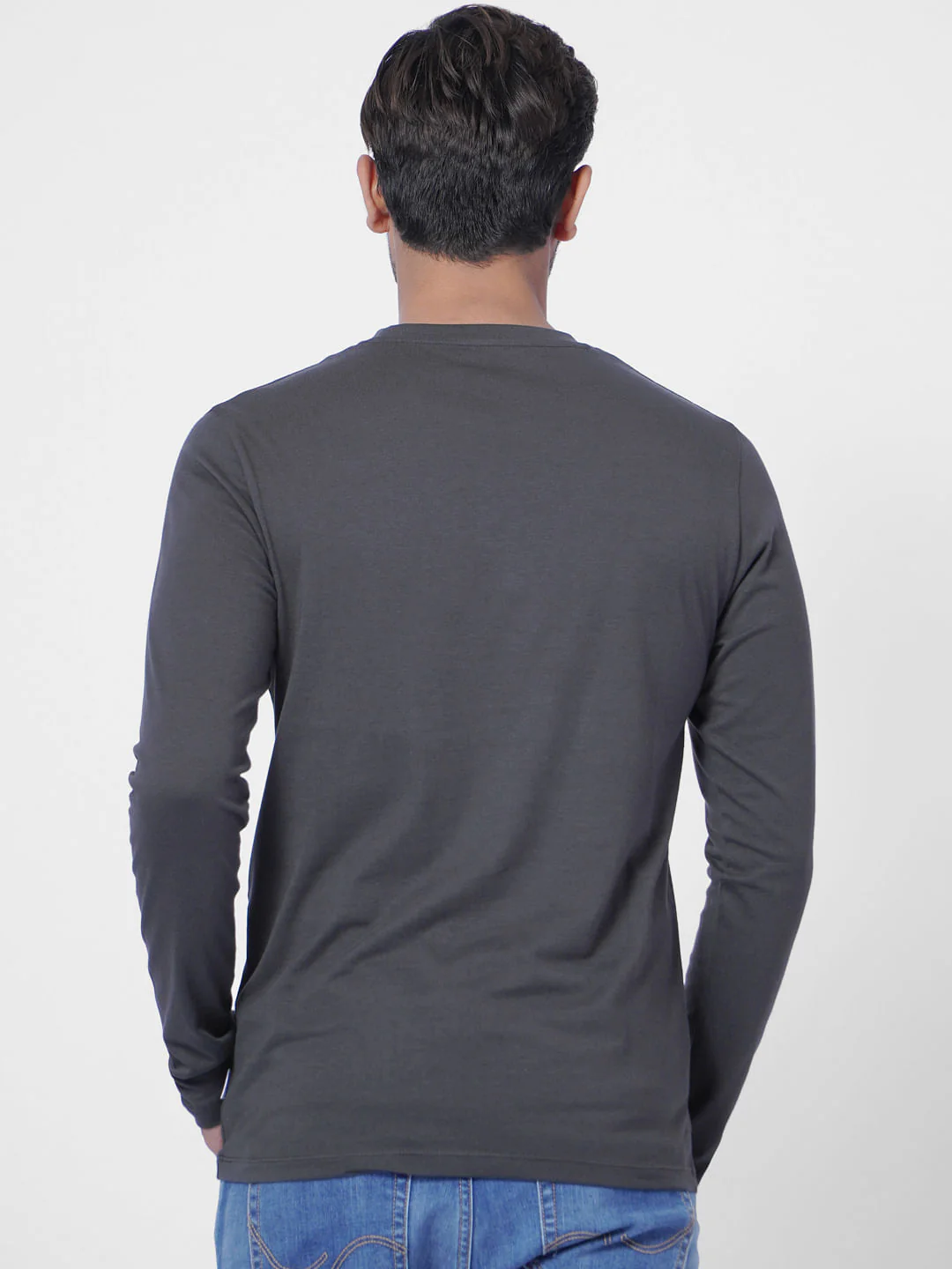 Black Logo Print Crew Neck T-shirt - Image 4