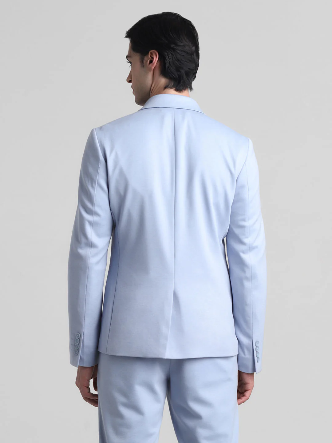 Light Blue Knitted Co-ord Set Blazer - Image 4