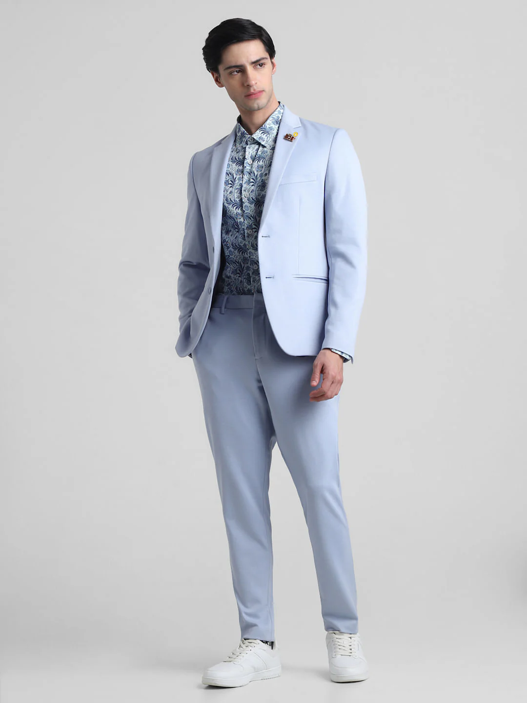 Light Blue Knitted Co-ord Set Blazer - Image 6