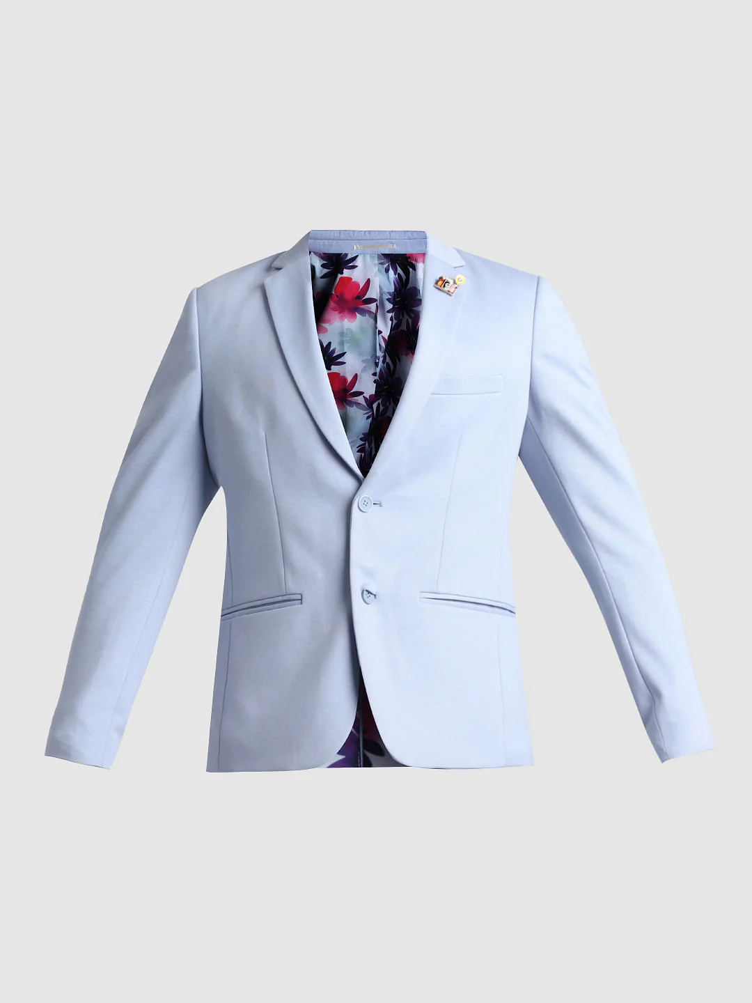 Light Blue Knitted Co-ord Set Blazer - Image 7