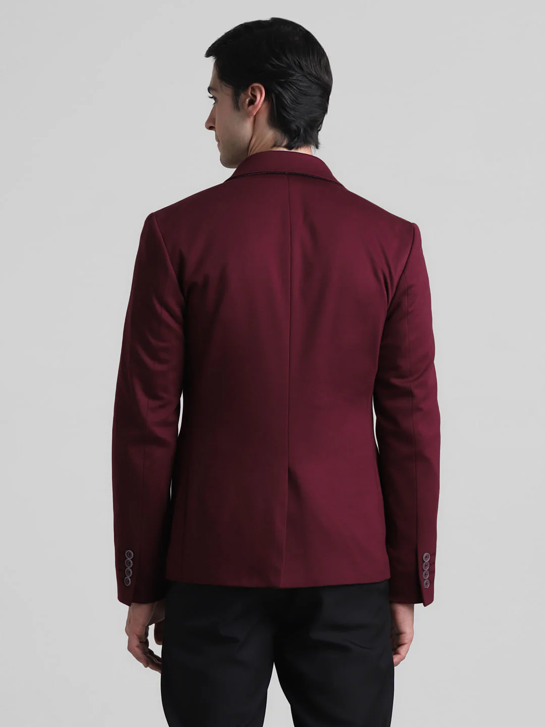 Maroon Knitted Co-ord Set Blazer - Image 4