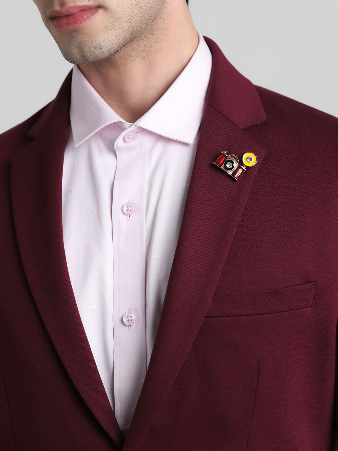 Maroon Knitted Co-ord Set Blazer - Image 5