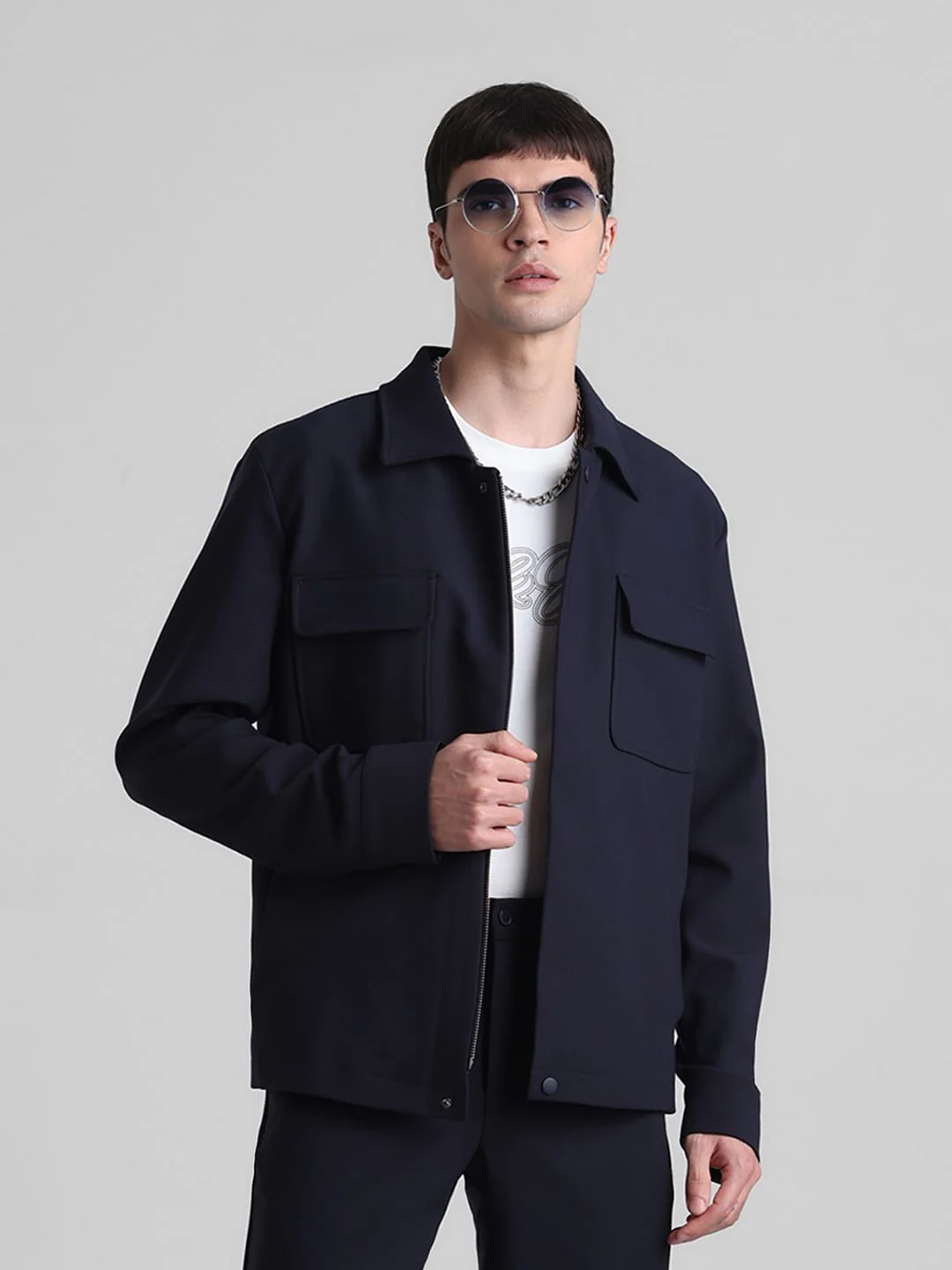 Blue Patch Pocket Co-ord Set Blazer