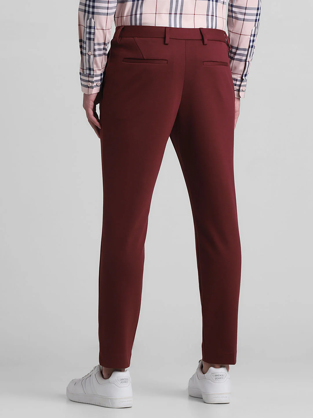 Maroon Knitted Co-ord Set Trousers - Image 3