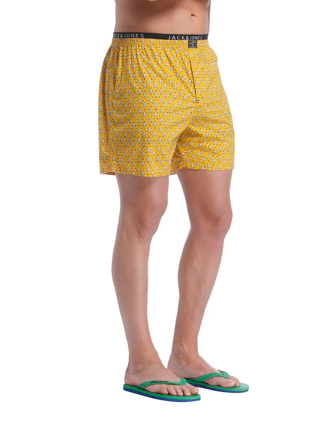 Orange All Over Skull Print Boxer - Image 3