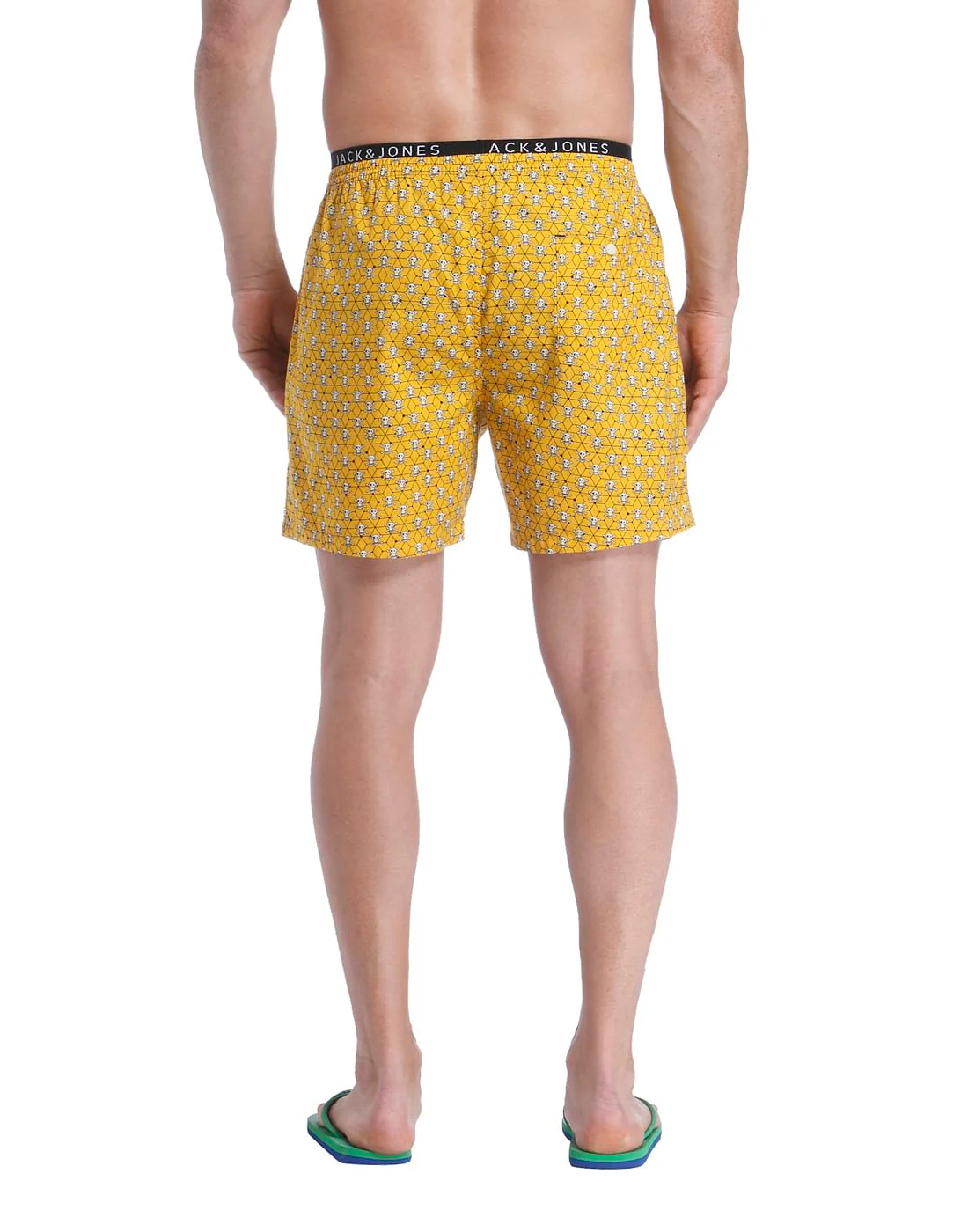 Orange All Over Skull Print Boxer - Image 4