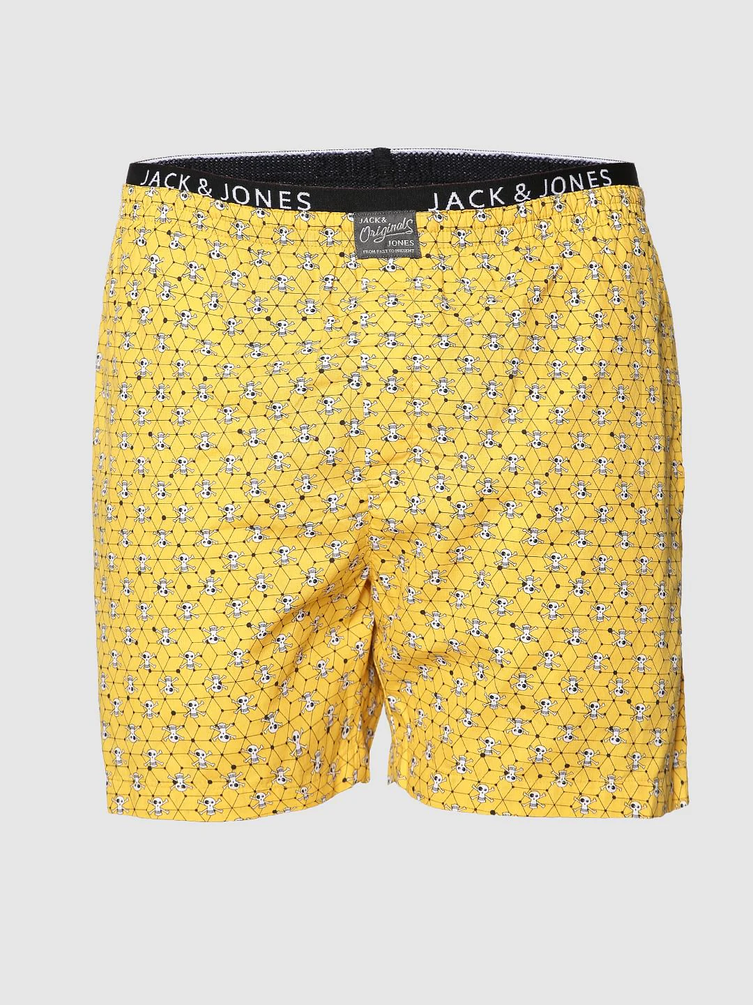 Orange All Over Skull Print Boxer - Image 6