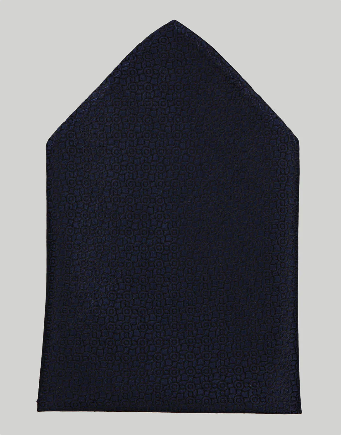 Navy Blue Pocket Square - Image 3