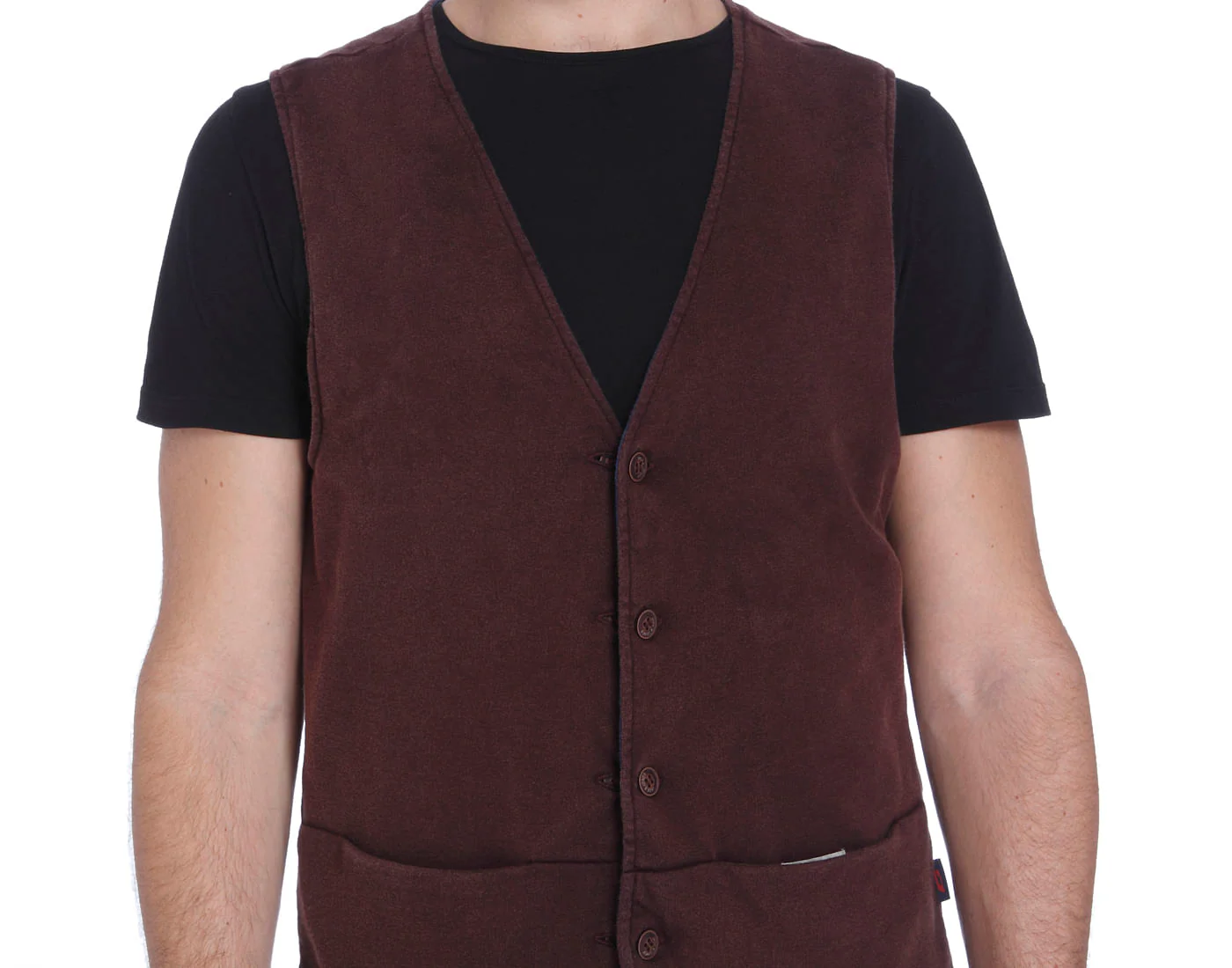 Deep Red Waistcoat - Image 6