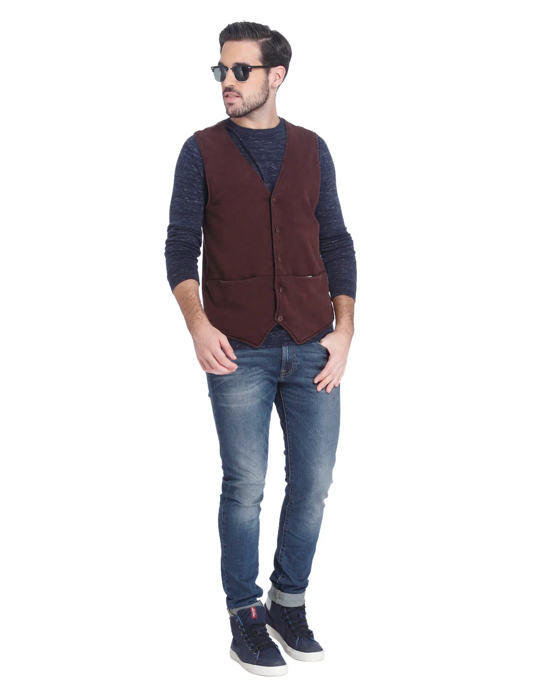 Deep Red Waistcoat - Image 8