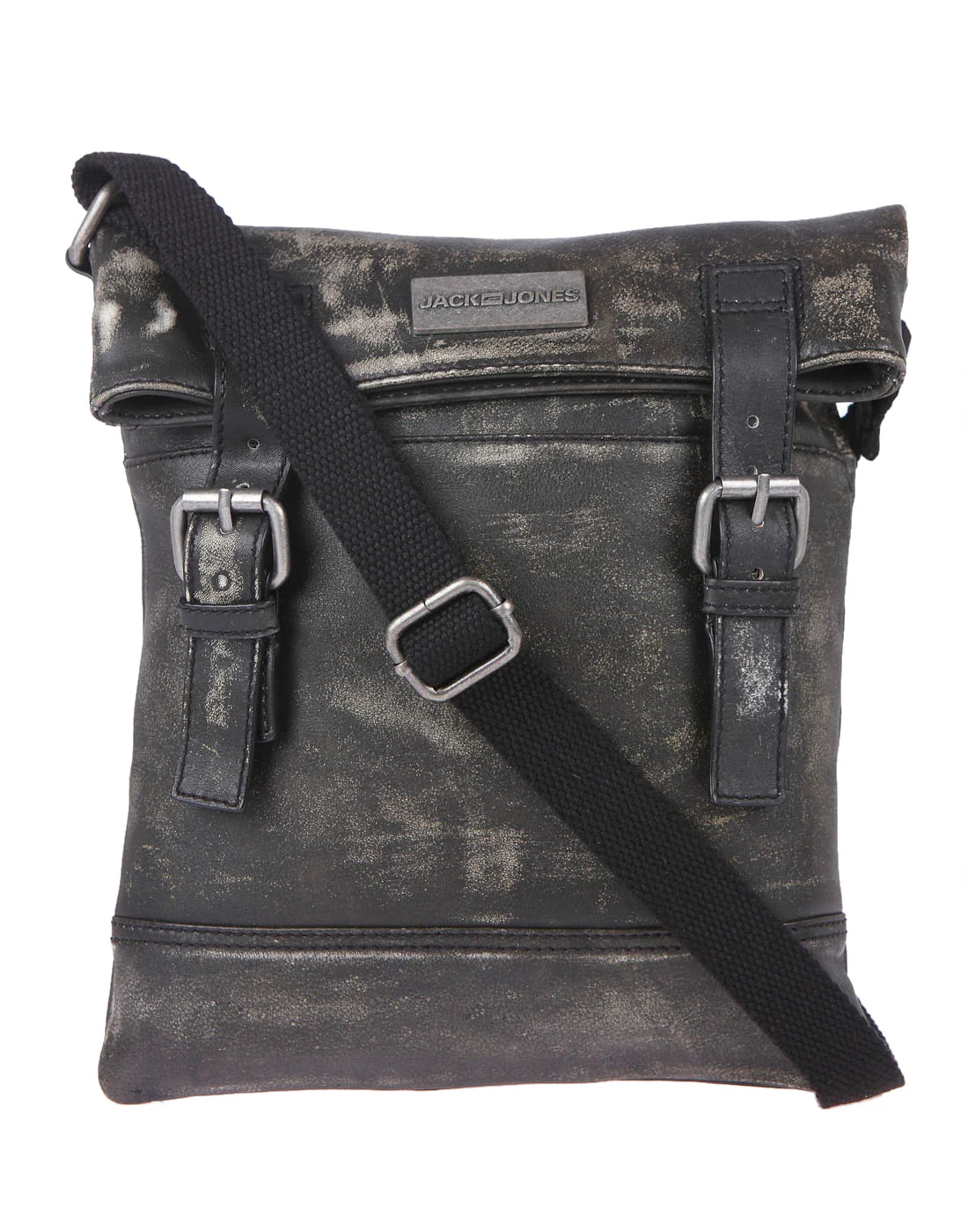 Black Leather Sling Bag