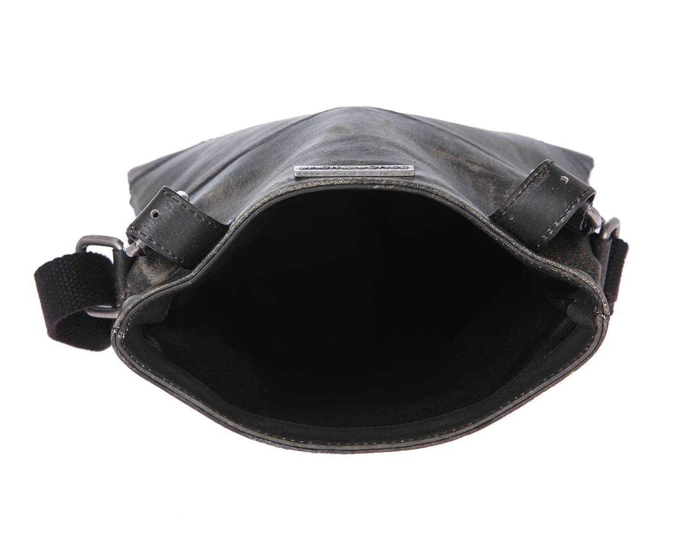 Black Leather Sling Bag - Image 5