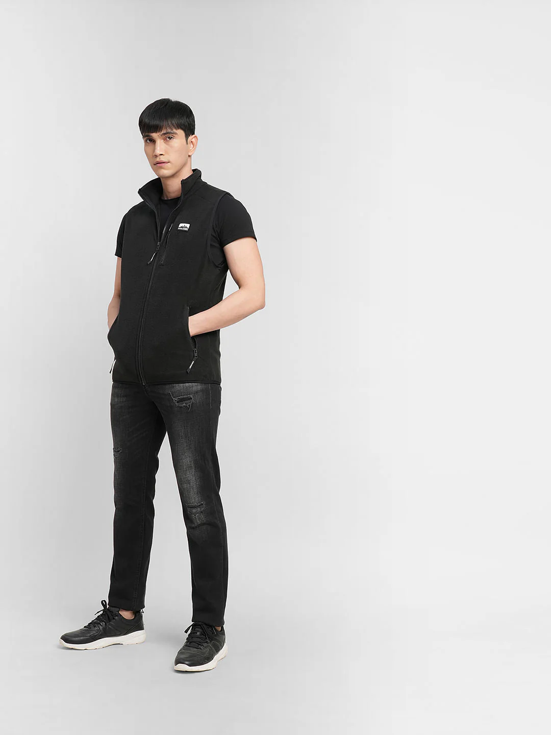 Black Polar Vest Jacket - Image 6