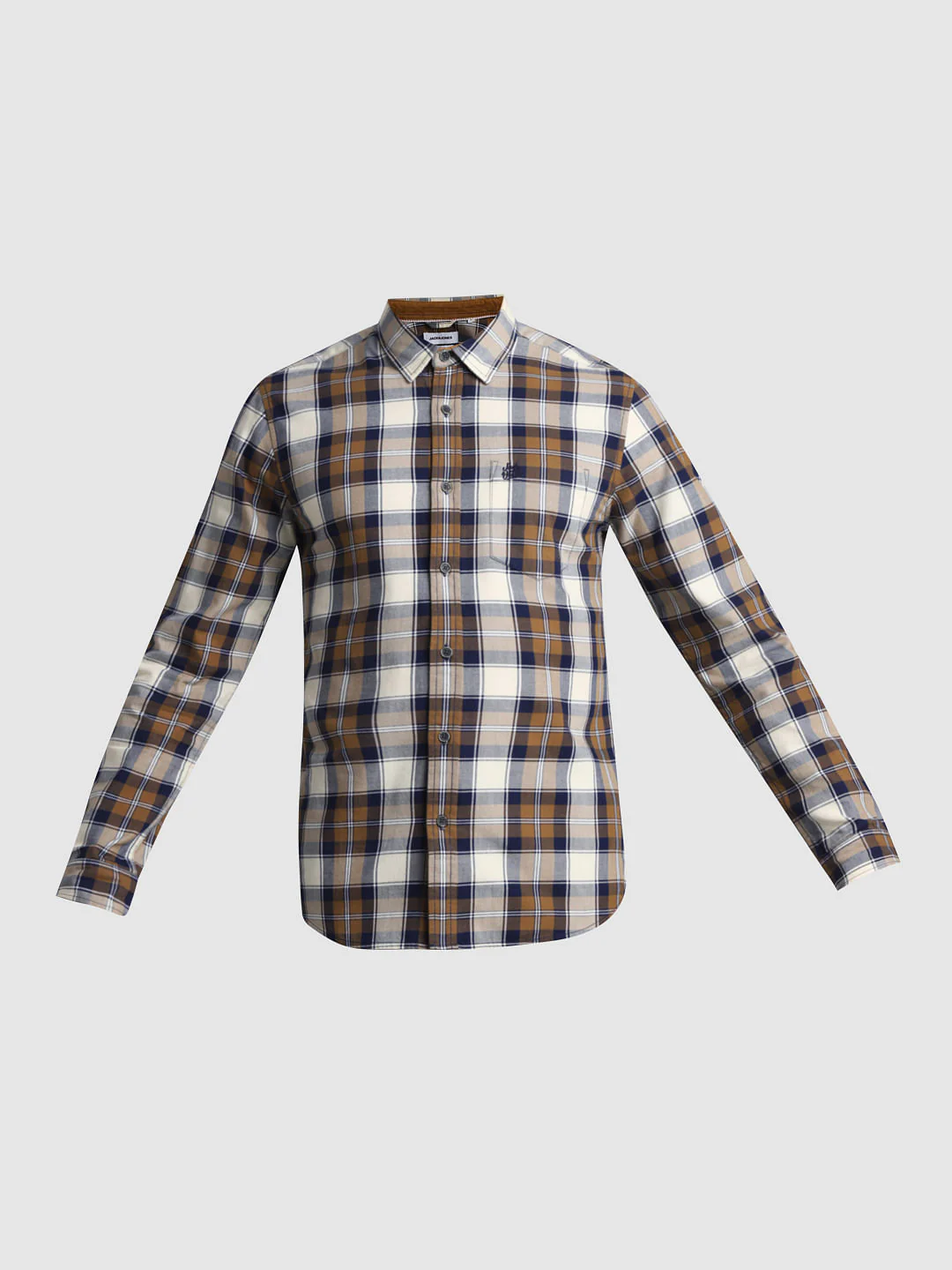 Brown Check Full Sleeves Shirt - Image 7
