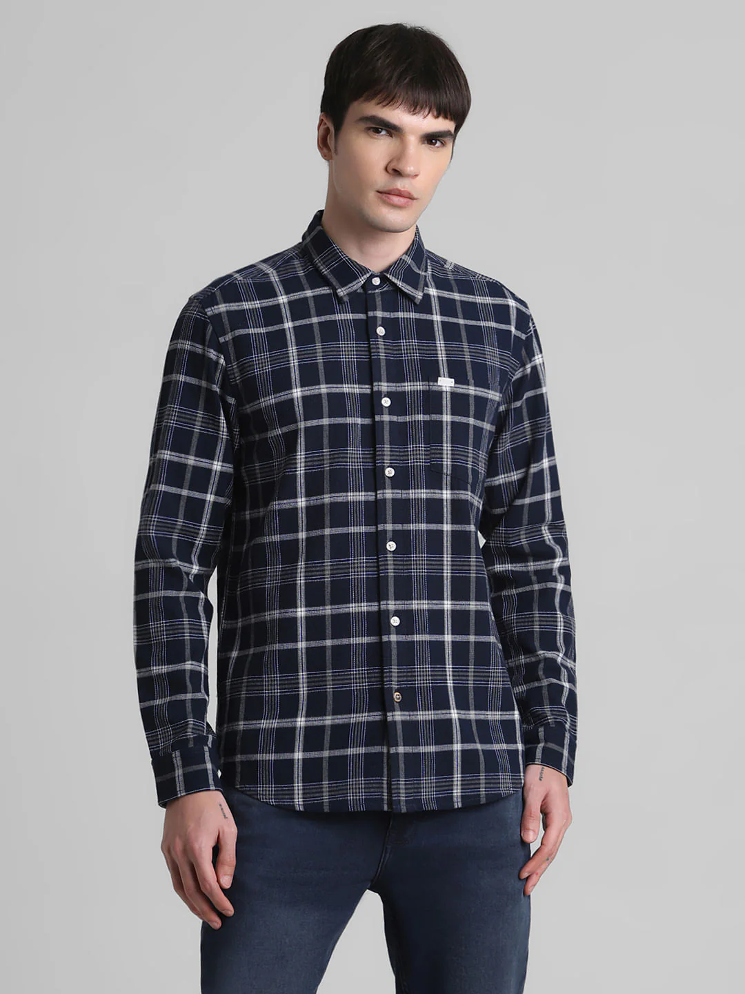 Red Check Full Sleeves Shirt - Image 2
