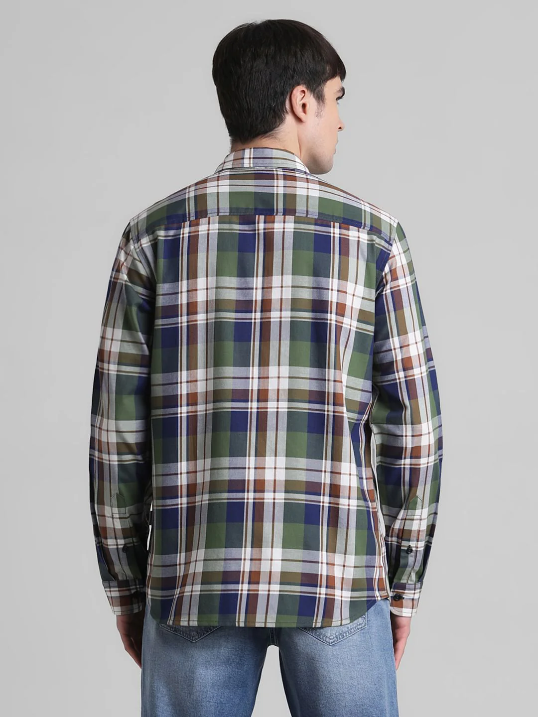 Green Check Full Sleeves Shirt - Image 4