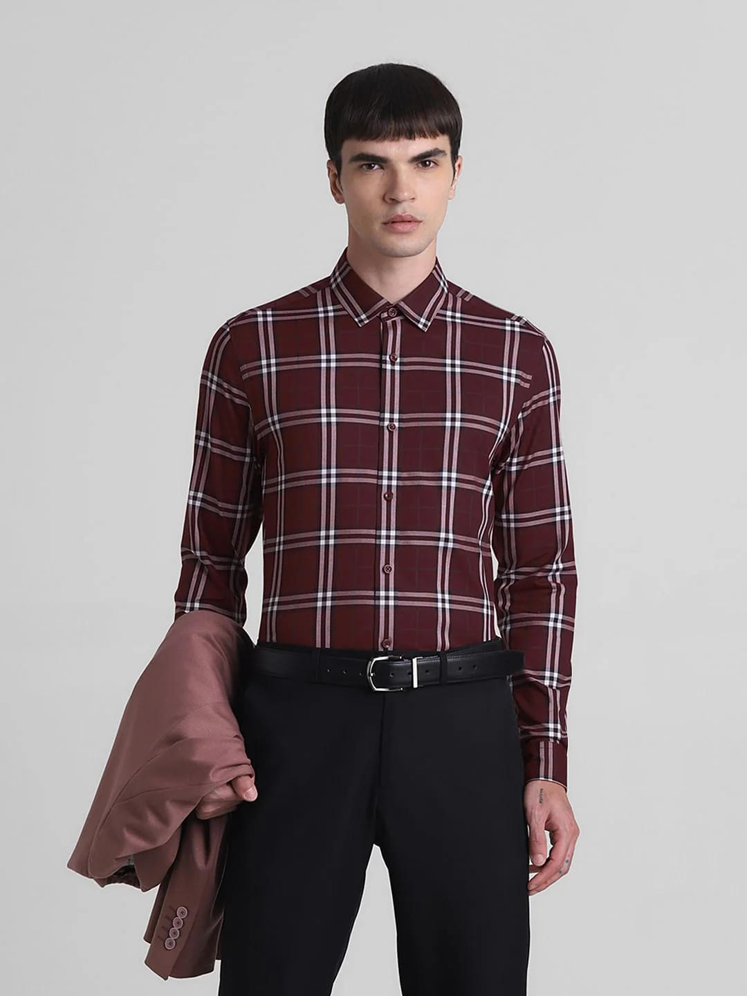 Red Check Full Sleeves Shirt