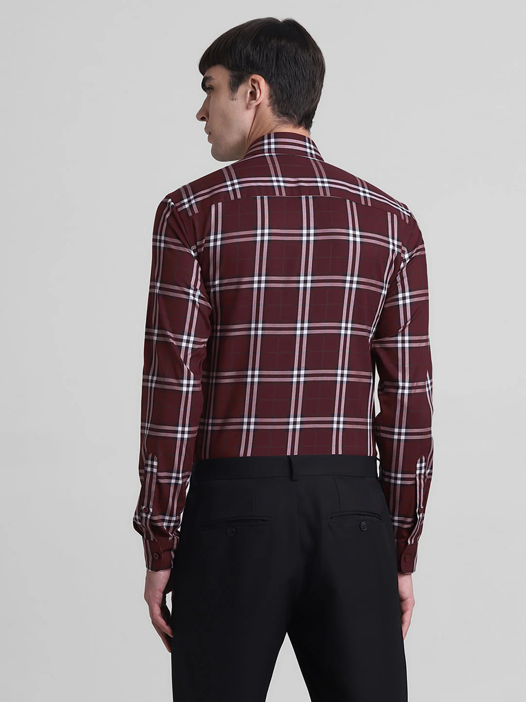 Red Check Full Sleeves Shirt - Image 4