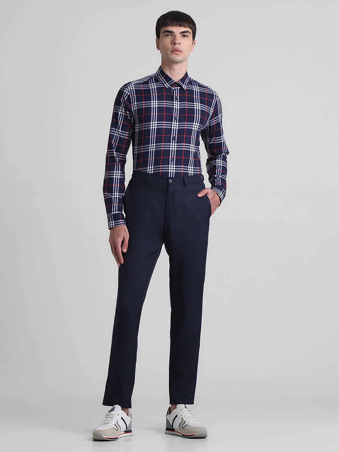 Blue Check Full Sleeves Shirt - Image 6