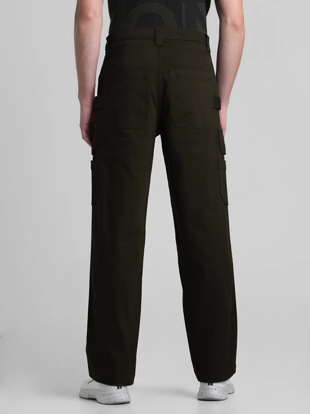 Regular Fit 6 Pocket Cargos - Green - Image 3