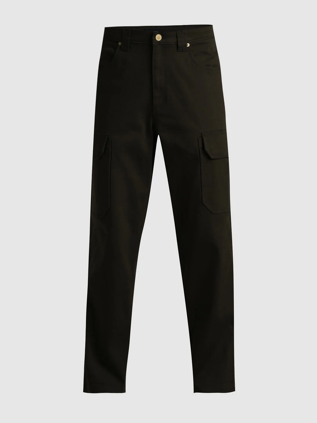 Regular Fit 6 Pocket Cargos - Green - Image 6