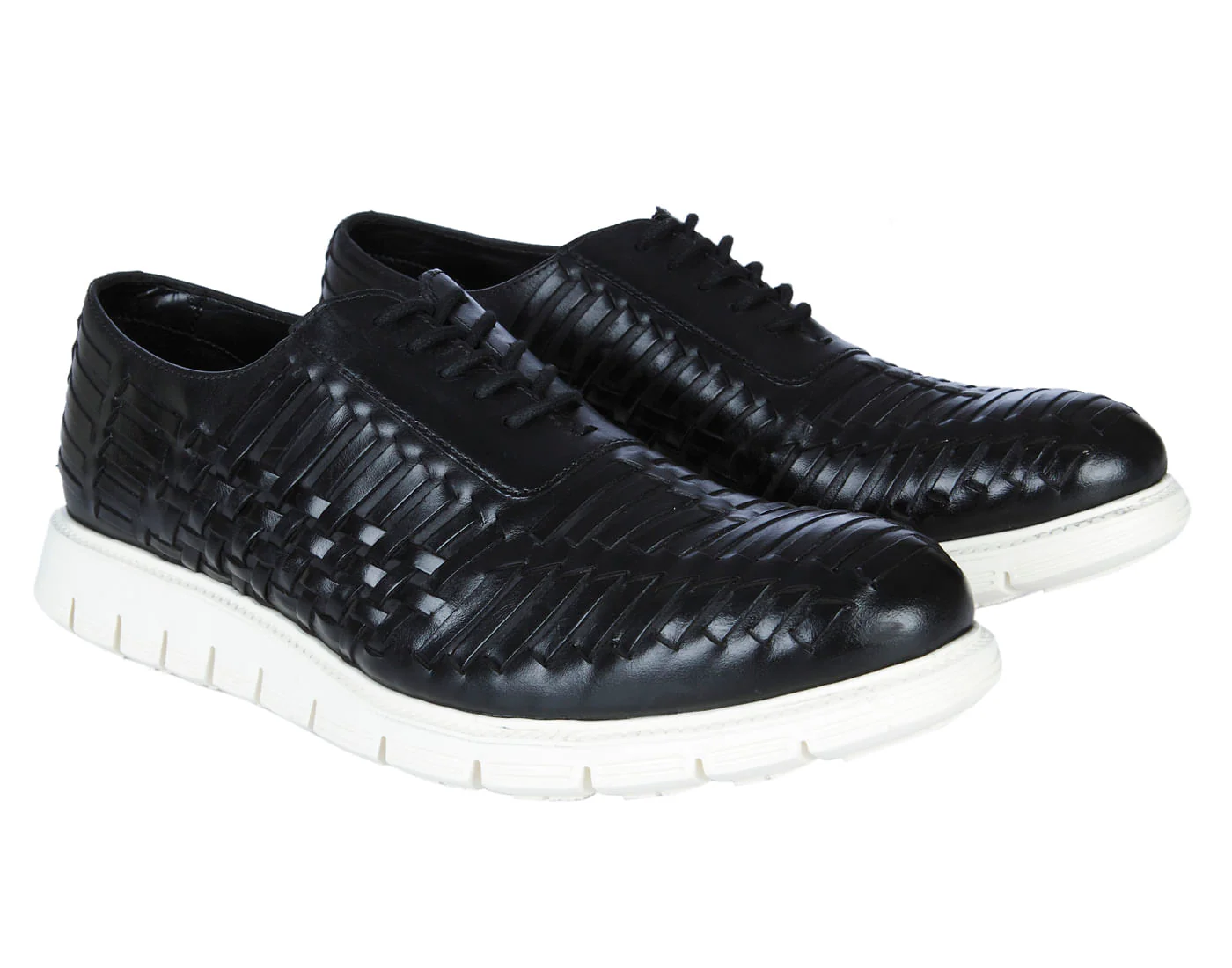 Black Self-Design Sneakers - Image 2