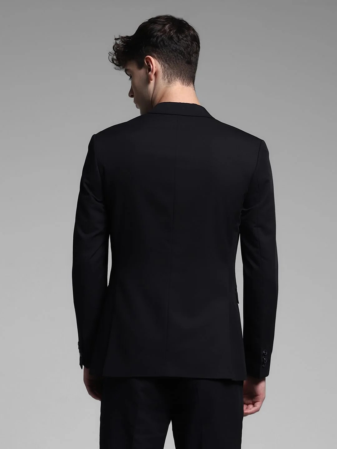 Black Double Button Blazer - Image 4