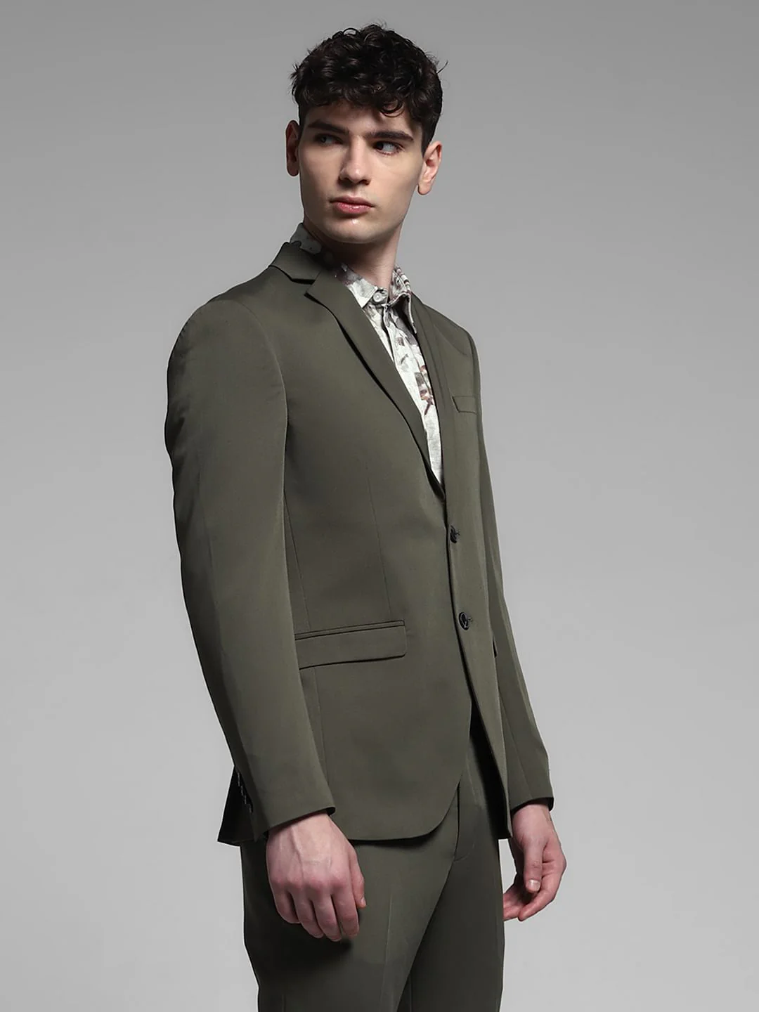 Green Double Button Blazer - Image 3
