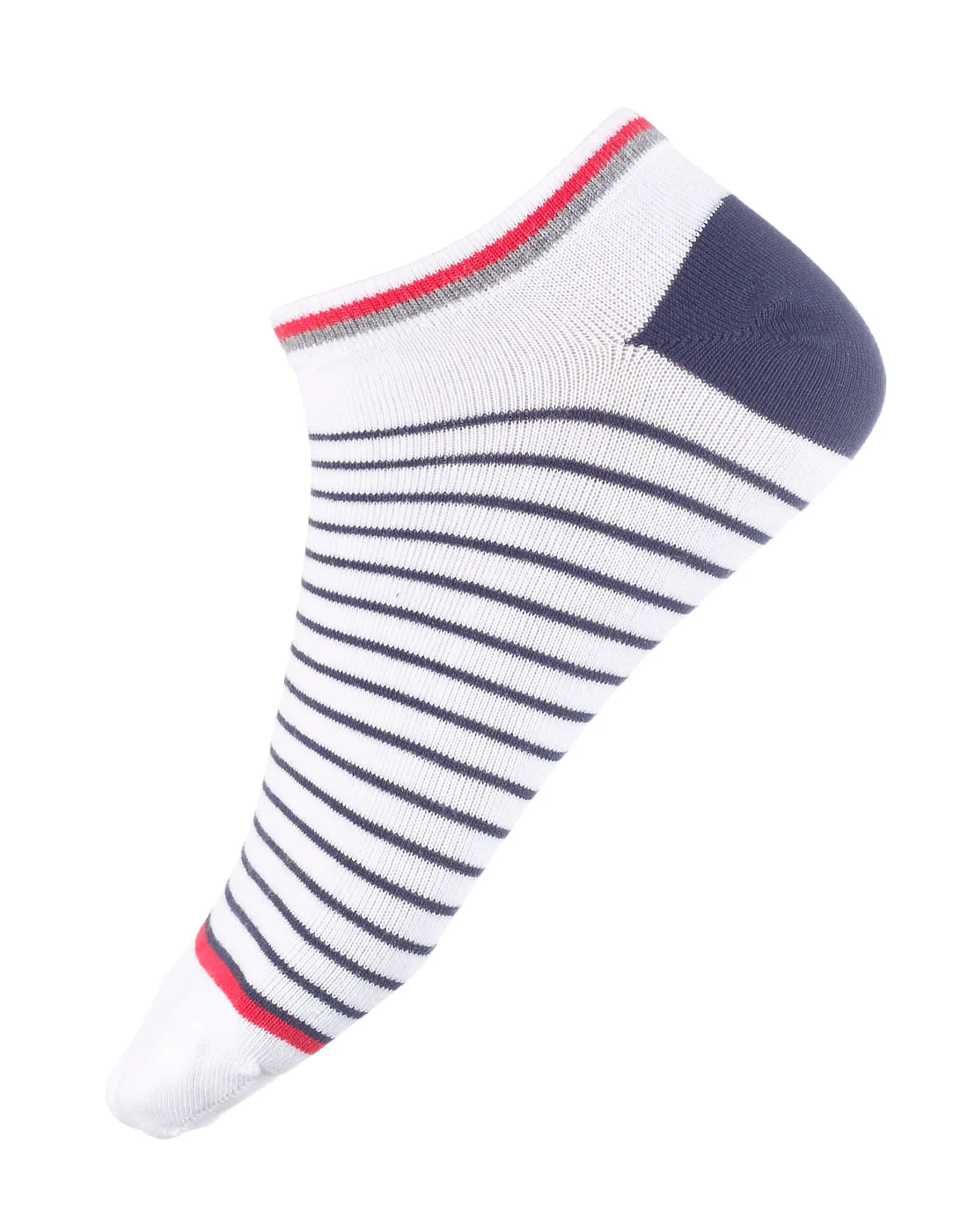 White Striped Ankle Length Socks