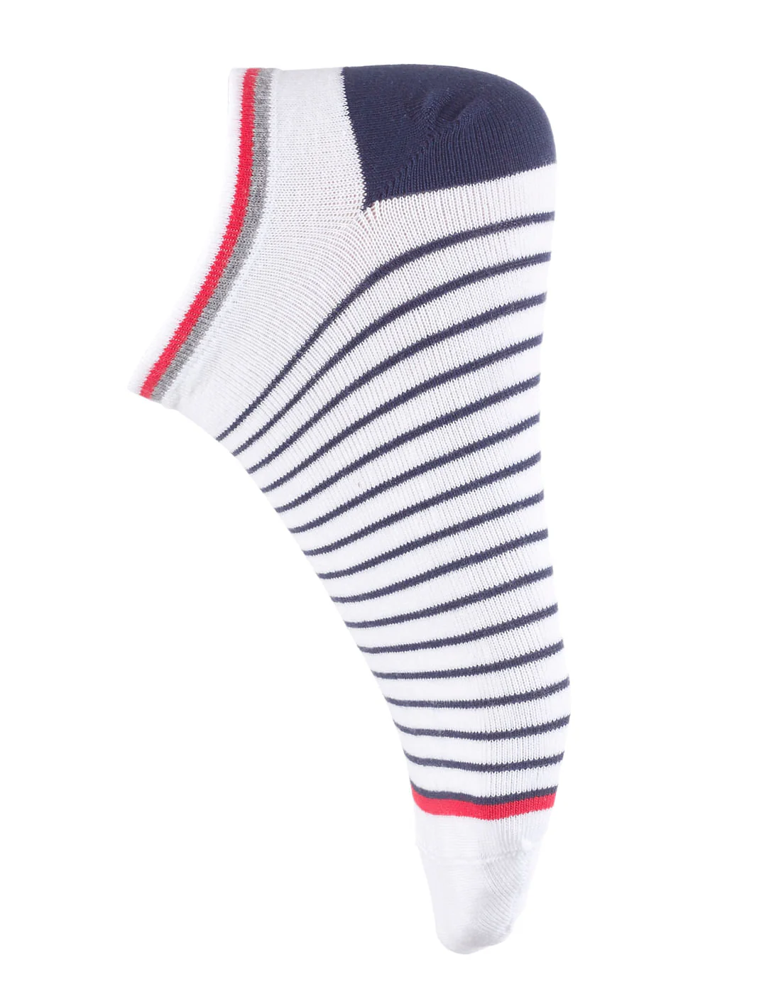 White Striped Ankle Length Socks - Image 2