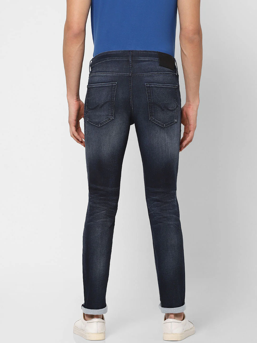 Dark Blue Low Rise Glenn Slim Fit Jeans - Image 4
