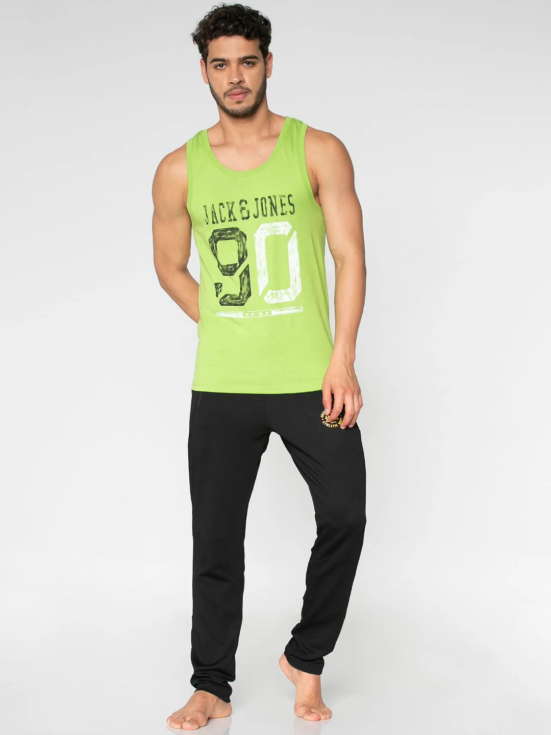 Green Logo Print Vest