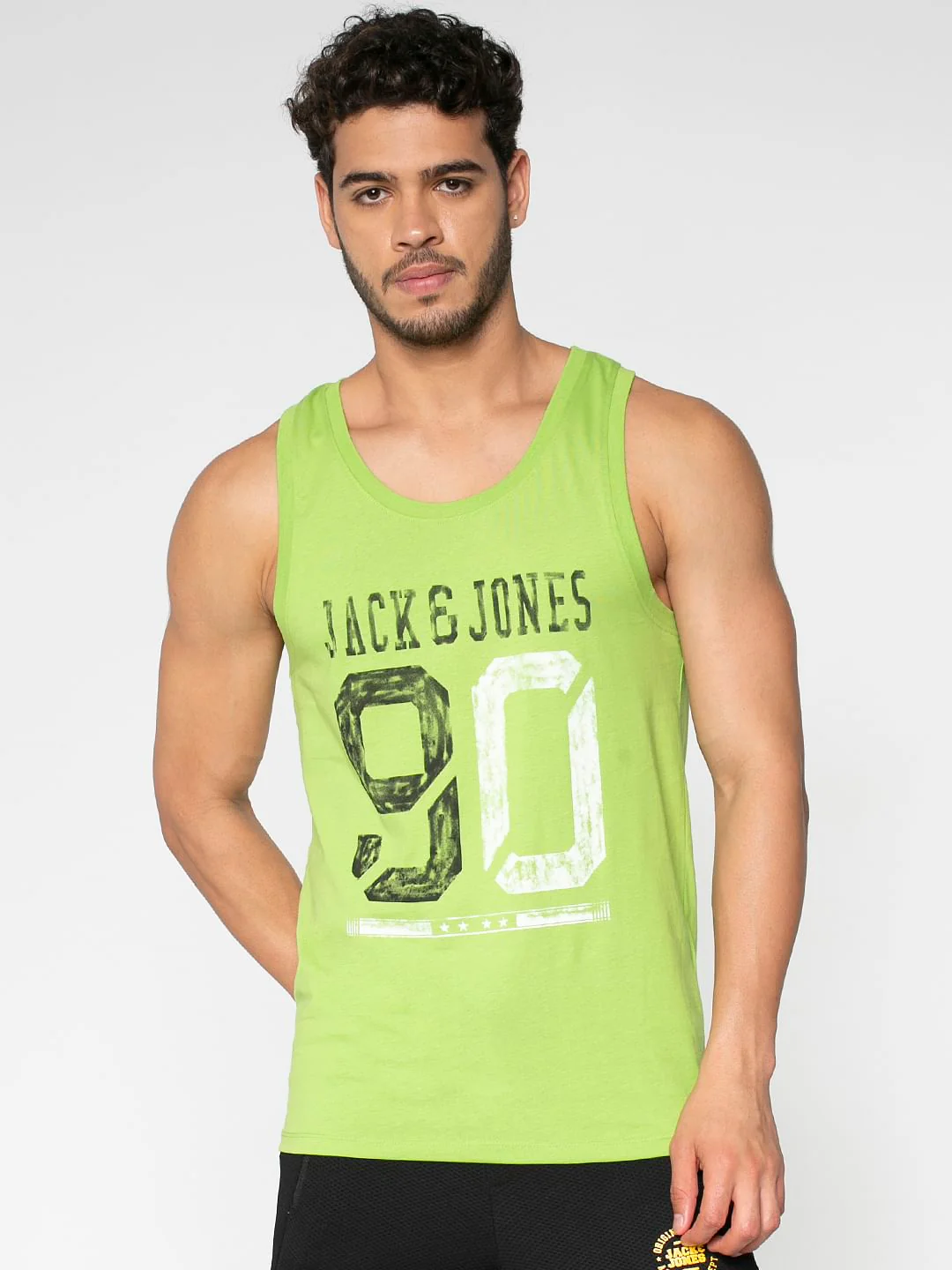 Green Logo Print Vest - Image 2
