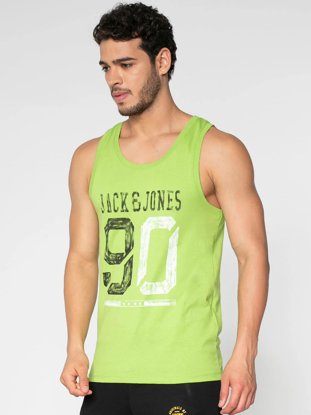 Green Logo Print Vest - Image 3