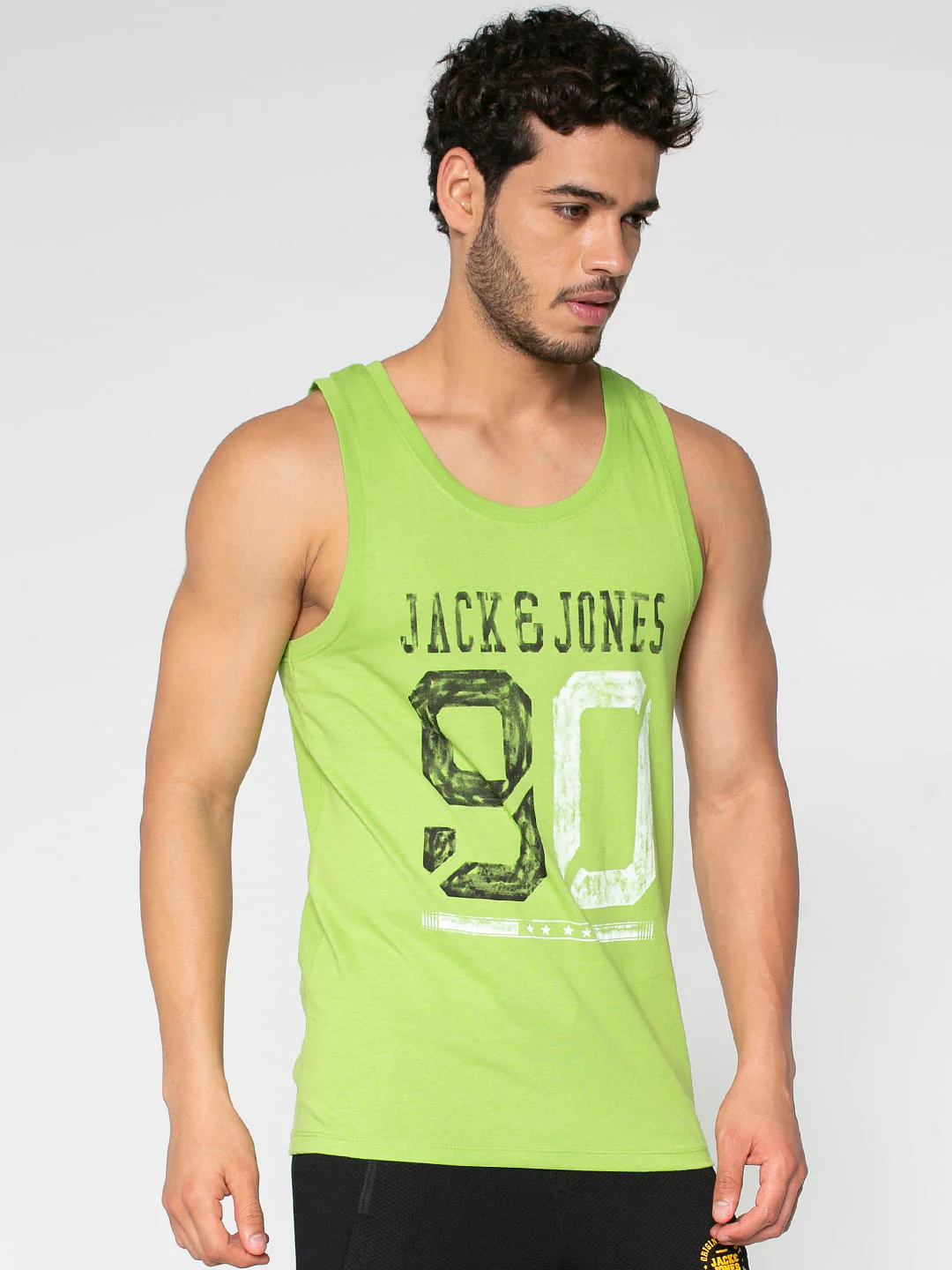 Green Logo Print Vest - Image 4
