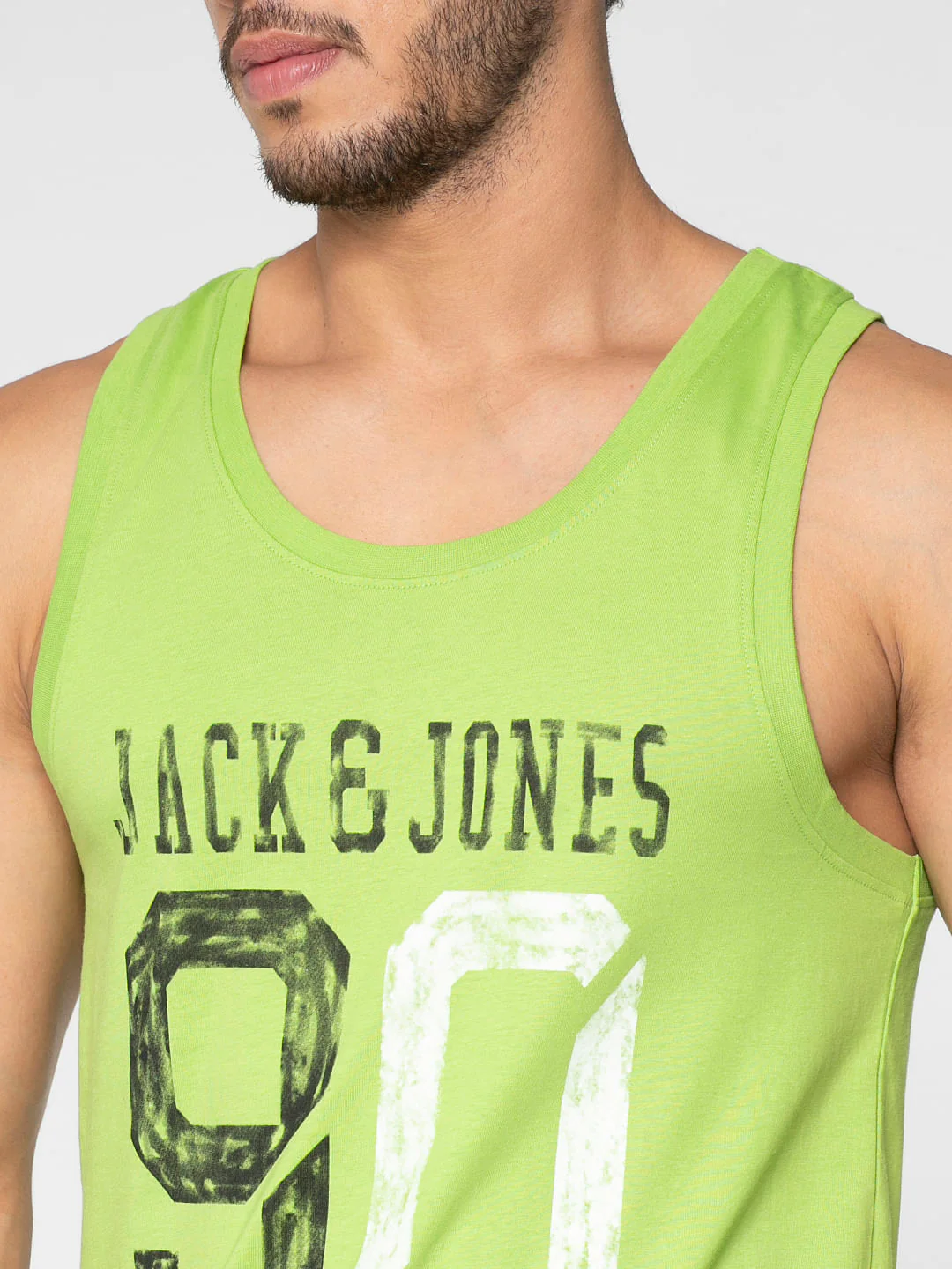 Green Logo Print Vest - Image 6