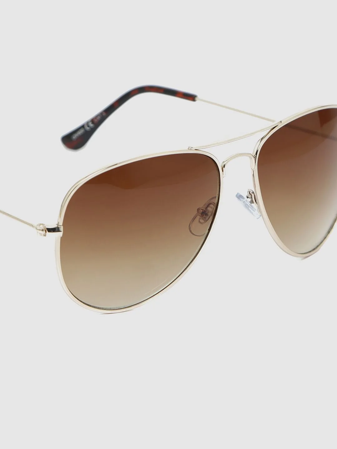 Brown Aviator Sunglasses - Image 4