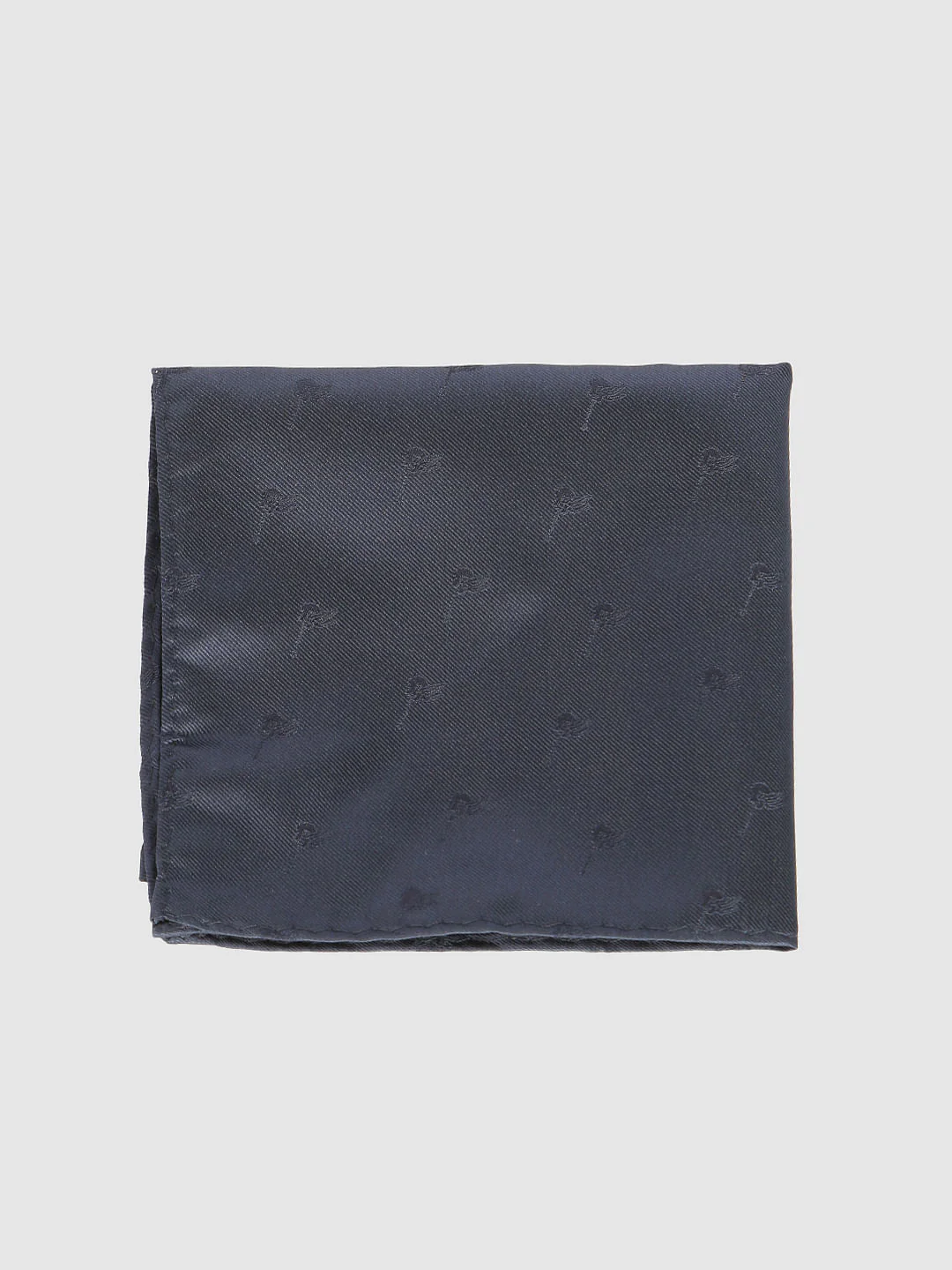 Navy Blue Pocket Square - Image 3