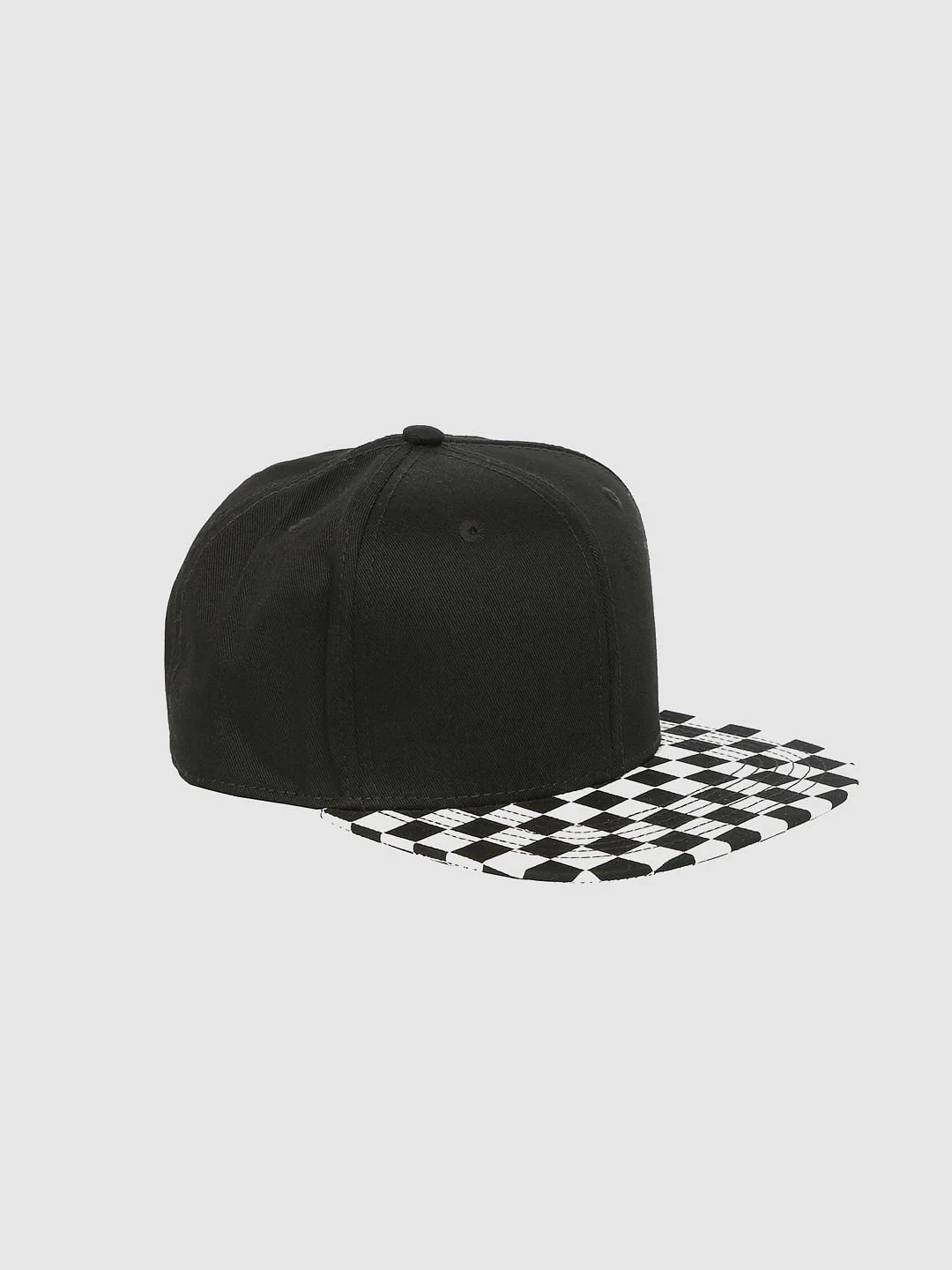 Black Checks Cap