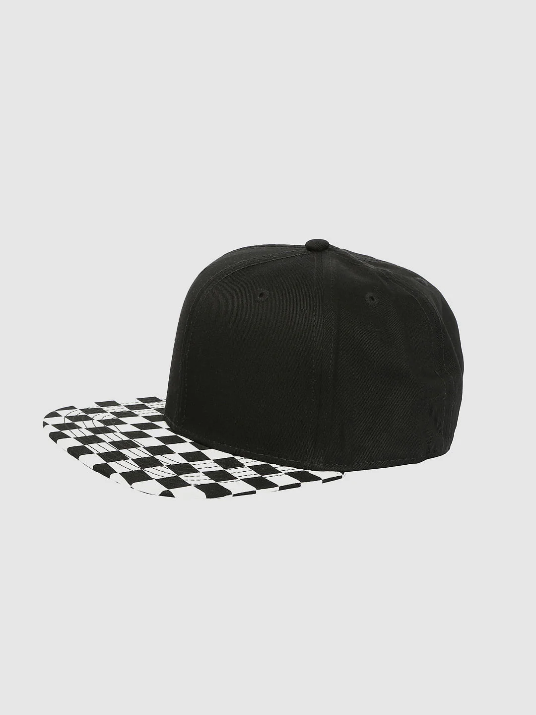 Black Checks Cap - Image 2