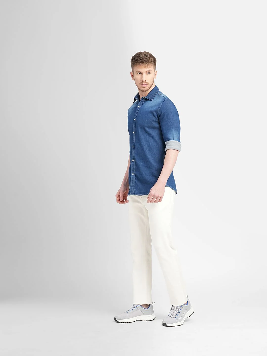 Blue Denim Full Sleeves Shirt - Image 6